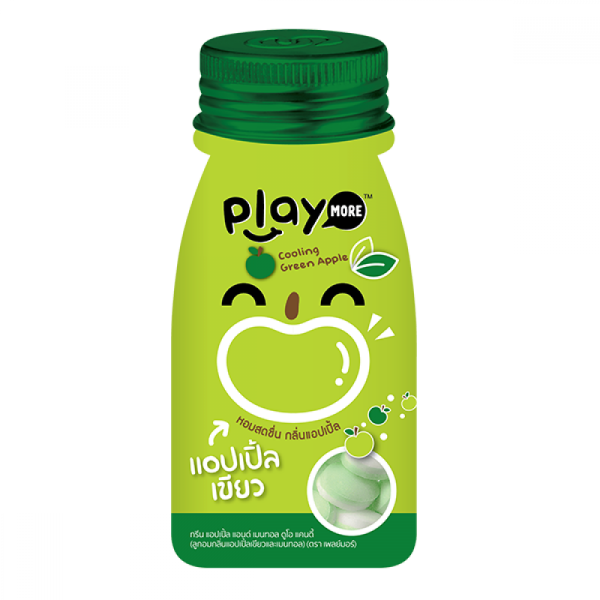 Kẹo the vị táo xanh Play More (12g)