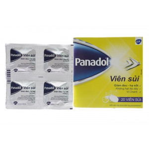 Thuốc giảm đau – hạ sốt nhanh Panadol dạng viên sủi (5 vỉ x 4 viên/hộp)