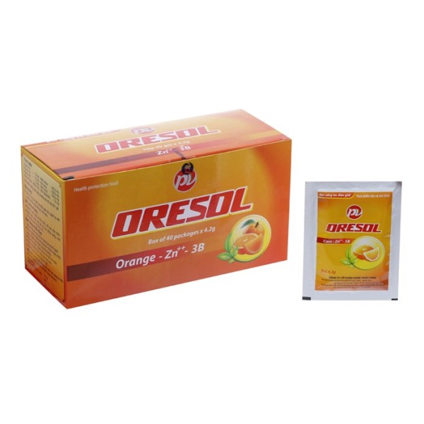 Bột bù nước và chất điện giải Oresol PV (40 gói/hộp)