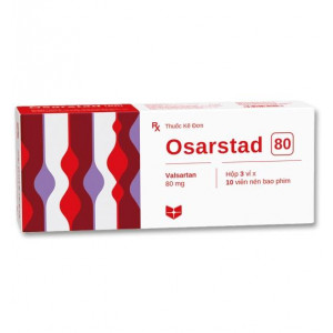 Thuốc điều trị cao huyết áp Osarstad 80mg (3 vỉ x 10 viên/hộp)
