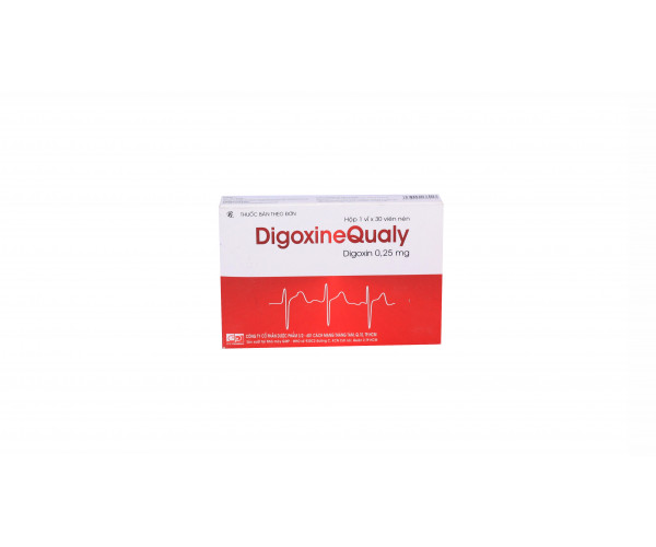 Thuốc điều trị suy tim sung huyết DigoxineQualy 0.25mg (30 viên/hộp)