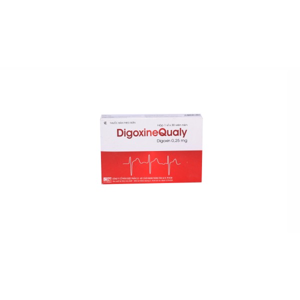 Thuốc điều trị suy tim sung huyết DigoxineQualy 0.25mg (30 viên/hộp)