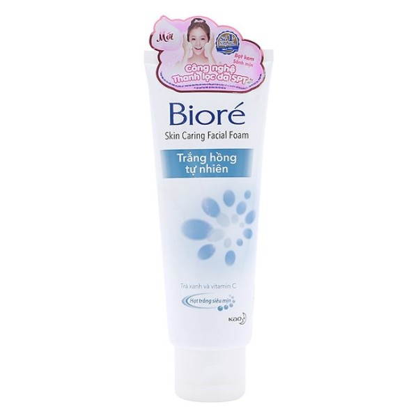 Sữa rửa mặt Biore trắng hồng tự nhiên 100g