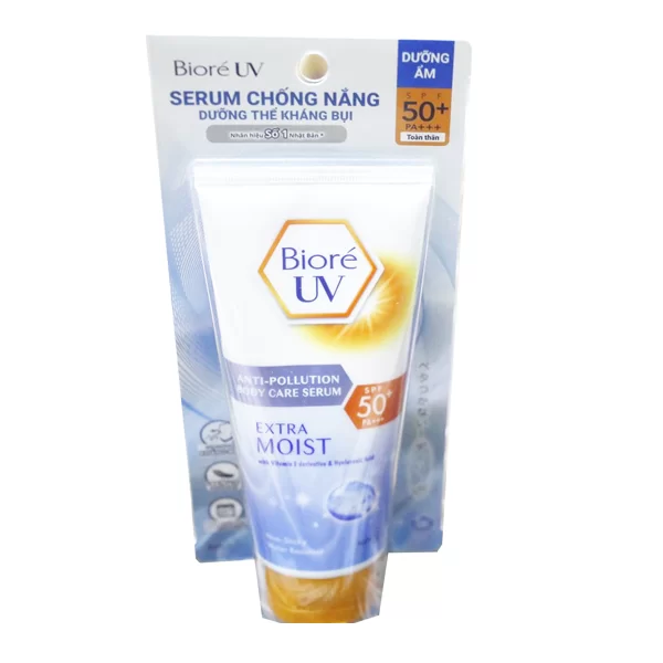 Serum chống nắng dưỡng thể kháng bụi và dưỡng ẩm vượt trội Biore SPF 50+ PA+++ 50ml
