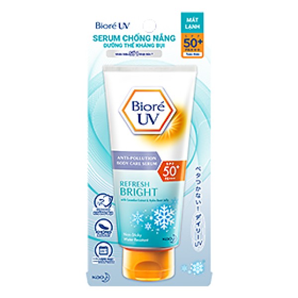 Serum chống nắng dưỡng thể kháng bụi và mát lạnh Biore SPF 50+ PA+++ 50ml