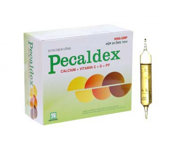 Dung dịch uống bổ sung canxi Pecaldex 10ml (3 vỉ x 8 ống/hộp)