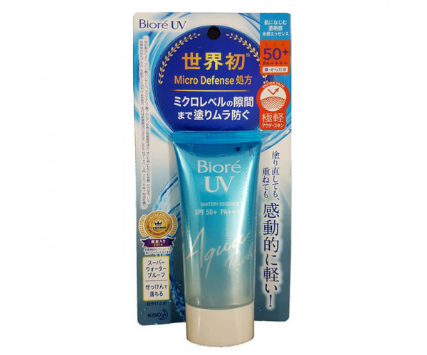 Tinh chất chống nắng màng nước dưỡng da Biore UV Aqua Rich Watery Essence SPF50+/PA++++  (50g)