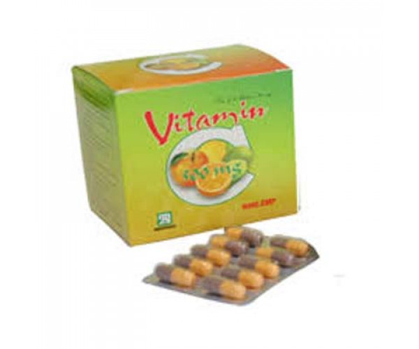 Thuốc bổ sung Vitamin C 500mg Nadyphar (10 vỉ x 10 viên/hộp)