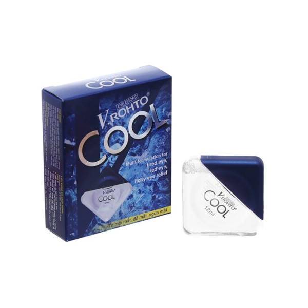 Thuốc nhỏ mắt trị mỏi mắt, đỏ mắt, ngứa mắt V.Rohto Cool (12ml)
