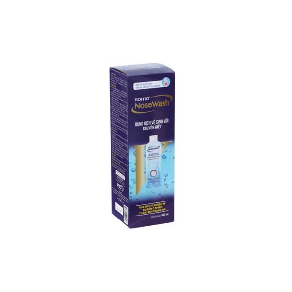 Dung dịch vệ sinh mũi Rohto Nose Wash chai bổ sung (400ml)