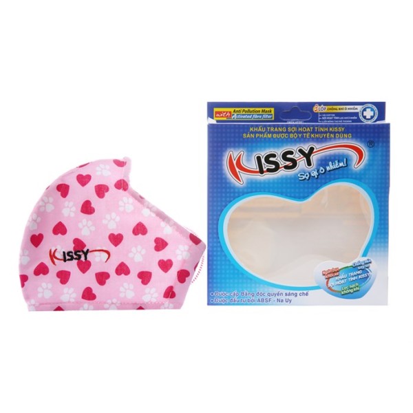 Khẩu trang sợi hoạt tính Kissy người lớn (size M)