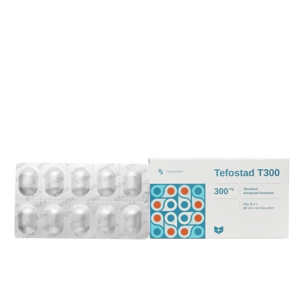 Thuốc kháng virus Tefostad T300 (3 vỉ x 10 viên/hộp)