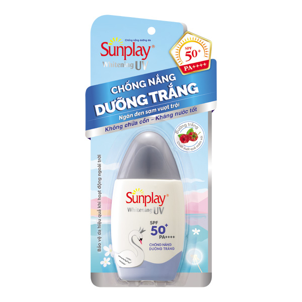 Sữa chống nắng dưỡng trắng da, ngăn đen sạm Sunplay Whitening UV SPF50+ (30g)