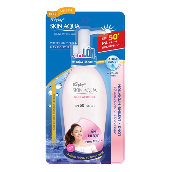 Kem chống nắng dưỡng da trắng mịn Sunplay Skin aqua Silky White Gel (30g)