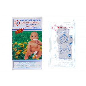 Gạc rơ lưỡi trẻ em đã tiệt trùng Sterilized Hải Sơn Pha (5 cái/hộp)