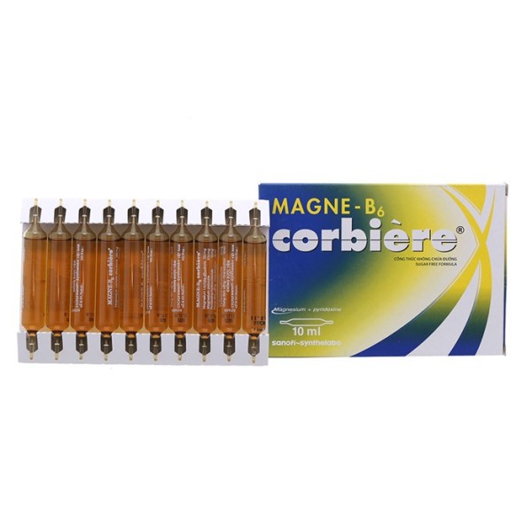 Thuốc bổ sung vitamin Magne B6 Corbiere 10ml (10 ống/hộp)