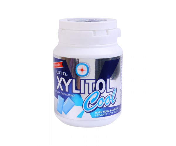 Kẹo gum không đường ngăn ngừa sâu răng hương bạc hà Lotte Xylitol Cool (58g/hộp)