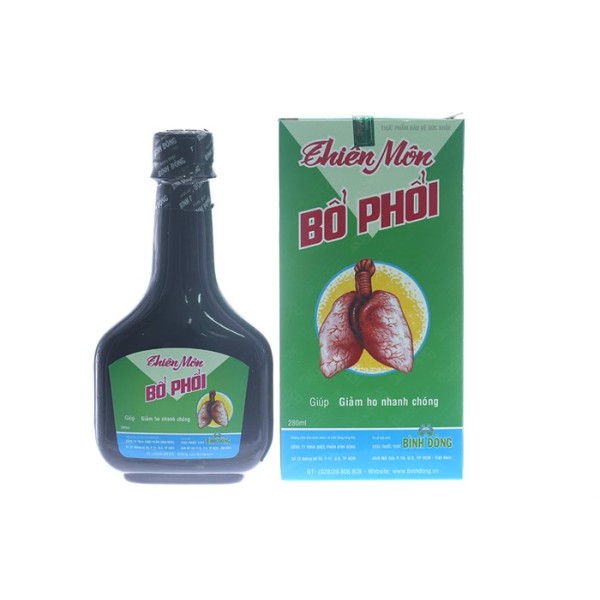Siro hỗ trợ điều trị và phòng ngừa các bệnh đường hô hấp Thiên Môn Bổ Phổi (280ml)