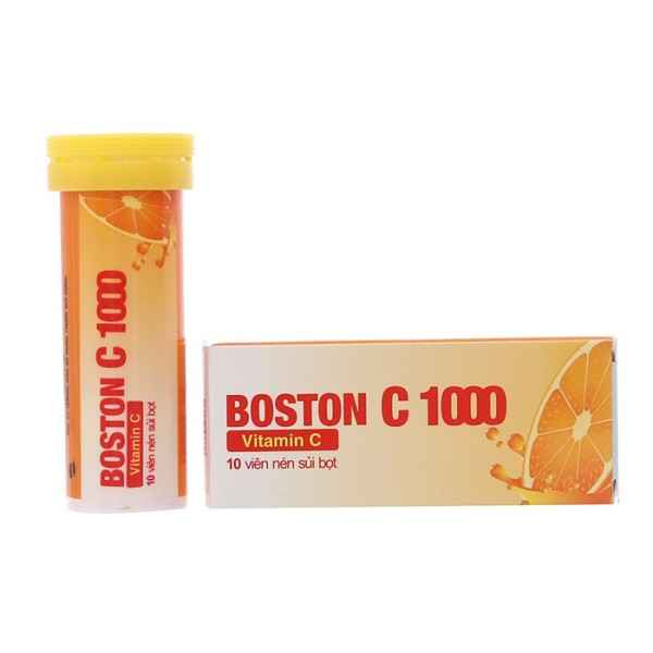 Viên sủi bổ sung vitamin C Boston C 1000 (10 viên/tube)