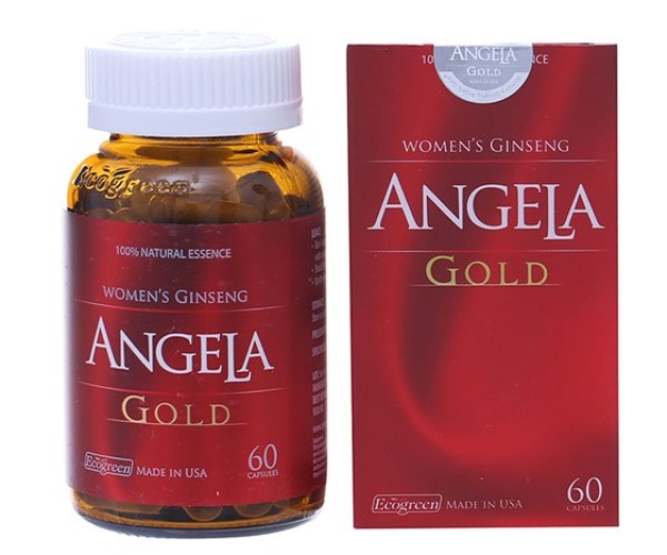 Thực phẩm chức năng tăng cường sức khỏe sinh lý nữ Sâm Angela Gold (60 viên/hộp)