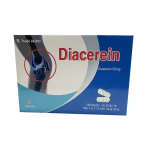 Diacerein 50mg TNP (3 vỉ x 10 viên/hộp)