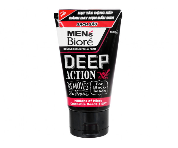 Sữa rửa mặt sạch sâu Men's Biore Deep Action For Black-heads (100g)