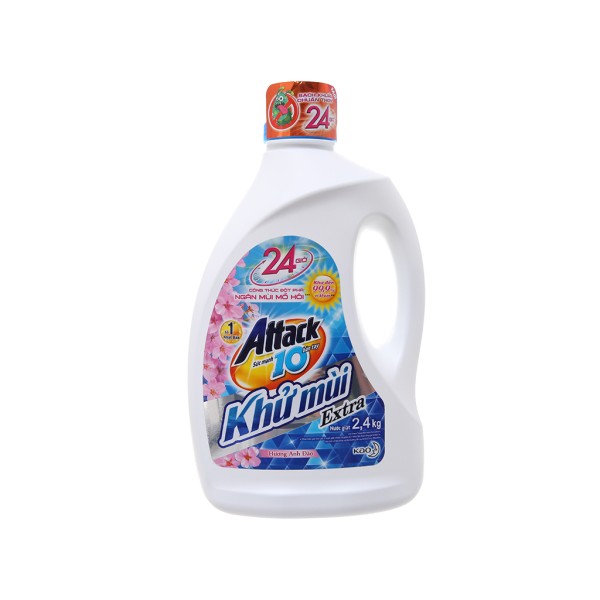 Nước giặt Attack hương hoa anh đào (2.3 lít/chai)