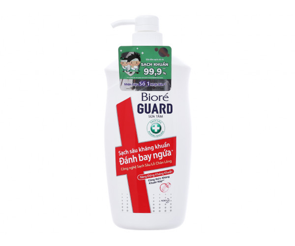 Sữa tắm sạch sâu kháng khuẩn năng động Bioré Guard (800g)