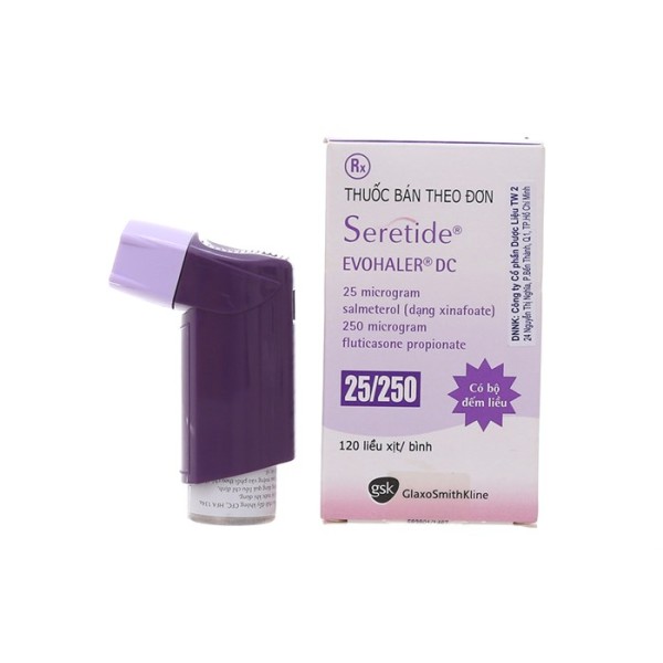 Thuốc xịt khí dung trị hen Seretide Evohaler 25/250 (120 liều/hộp)