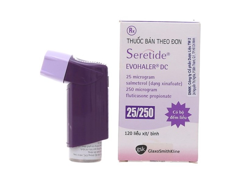 Thuốc xịt khí dung trị hen Seretide Evohaler 25/250 (120 liều/hộp)