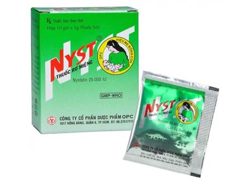Thuốc rơ miệng Nyst (10 gói/hộp)
