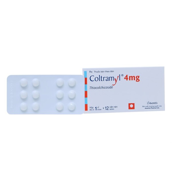 Thuốc giãn cơ Coltramyl 4mg (12 viên/hộp)