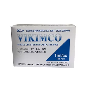 Bơm tiêm sử dụng một lần Vikimco (1ml/cc)