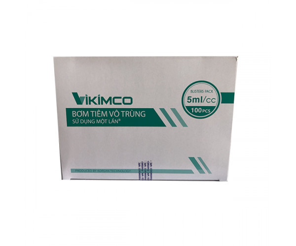 Bơm tiêm sử dụng một lần Vikimco (5ml/cc)