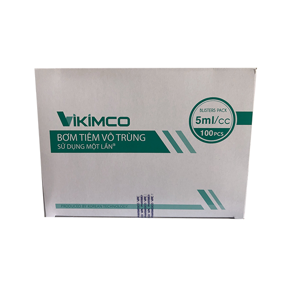 Bơm tiêm sử dụng một lần Vikimco (5ml/cc)