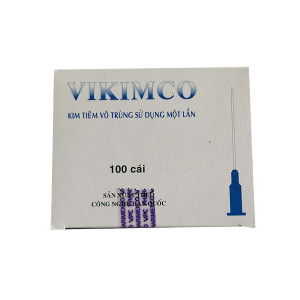 Đầu kim tiêm vô trùng Vikimco 18G (Hộp 100 chiếc)