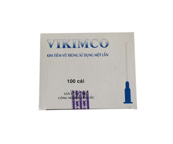 Đầu kim tiêm vô trùng Vikimco 18G (100 chiếc/hộp)