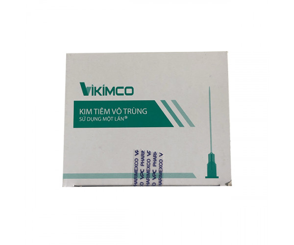 Đầu kim tiêm vô trùng Vikimco 23G (100 chiếc/hộp)
