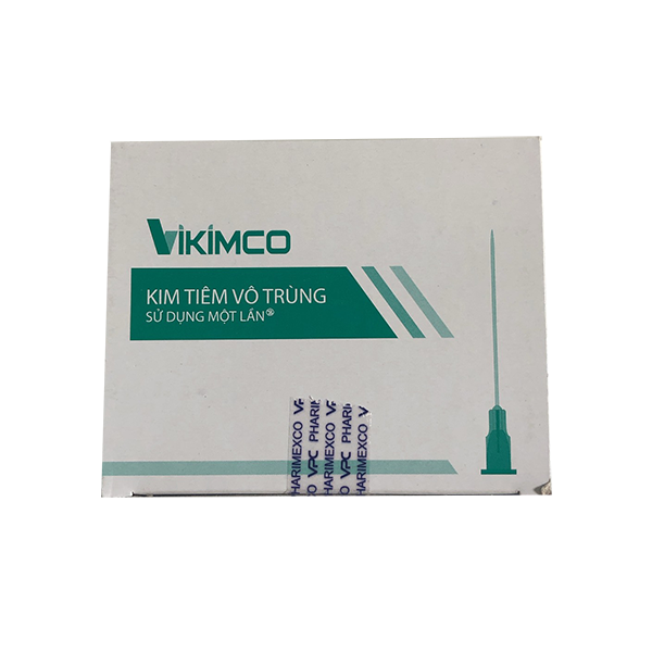 Đầu kim tiêm vô trùng Vikimco 23G (100 chiếc/hộp)