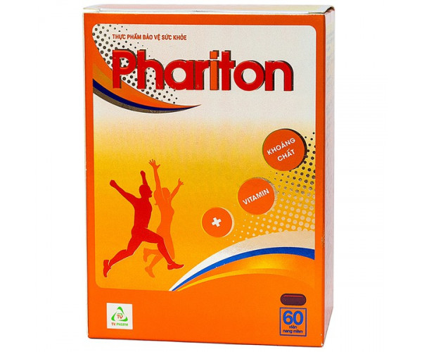 Viên uống bổ sung vitamin và khoáng chất Phariton (12 vỉ x 5 viên/hộp)