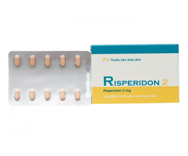 Thuốc điều trị rối loạn hành vi Risperidon Hasan 2mg ( 5 vỉ x 10 viên/hộp)
