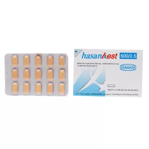 Hasanbest 500/2.5 (2 vỉ x 15 viên/hộp)