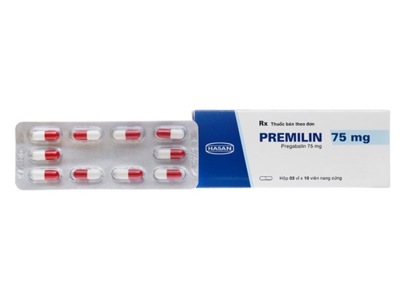 Thuốc trị động kinh Premilin 75mg (3 vỉ x 10 viên/hộp)