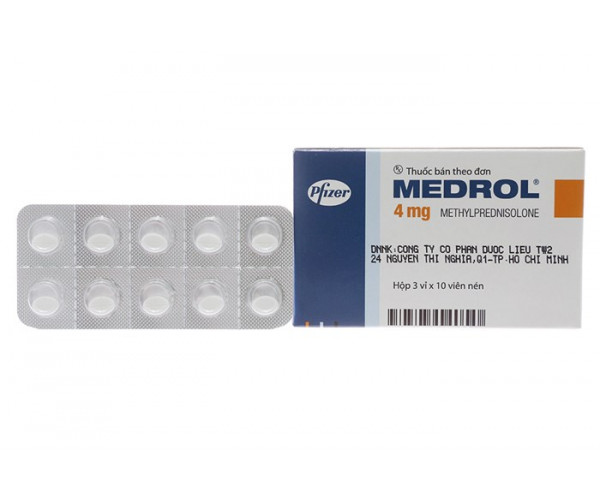 Thuốc kháng viêm Medrol 4mg (3 vỉ x 10 viên/hộp)