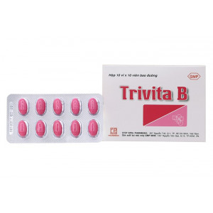 Thuốc bổ sung vitamin B1, B6, B12 Trivita B (10 vỉ x 10 viên/hộp)