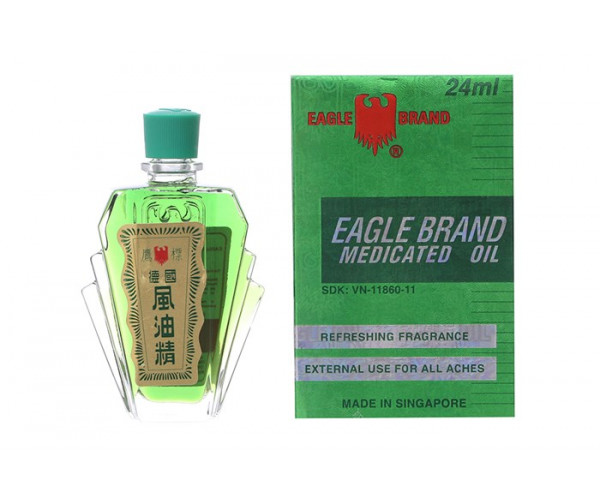 Dầu gió xanh Con Ó Eagle Brand Singapore (24ml)