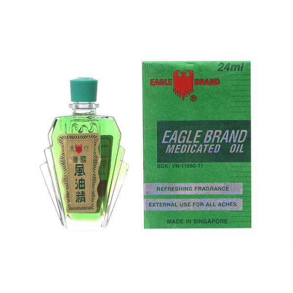 Dầu gió xanh Con Ó Eagle Brand Singapore (24ml)