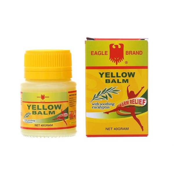 Dầu cù là vàng con ó giảm đau, chống cảm lạnh Eagle Brand Yellow Balm (40g)