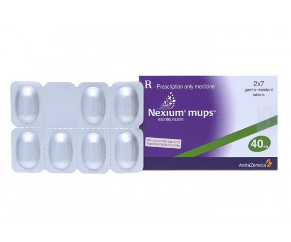 Thuốc trị loét dạ dày, tá tràng Nexium mups 40mg (2 vỉ x 7 viên/hộp)