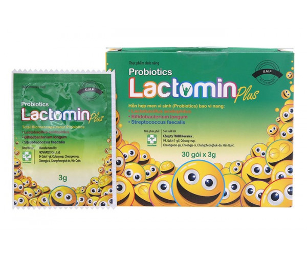 Cốm bổ sung lợi khuẩn & hỗ trợ phòng ngừa rối loạn tiêu hóa Lactomin Plus (30 gói/hộp)